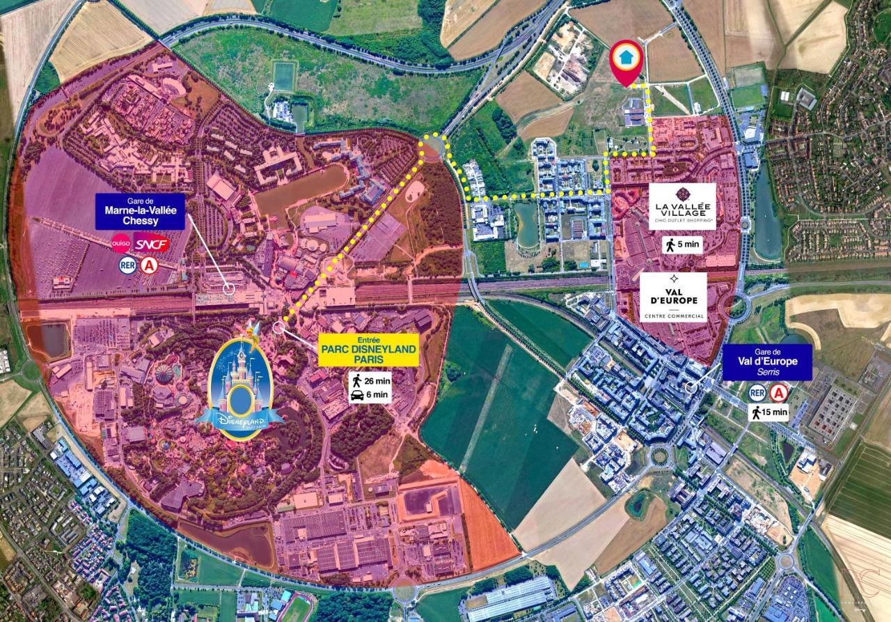 Disneyland-Paris 8Pers,Parking, Borne Recharge Ve, Wifi Серрі Екстер'єр фото